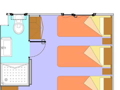 MOBILHOME 3 personnes - GREEN ROOM