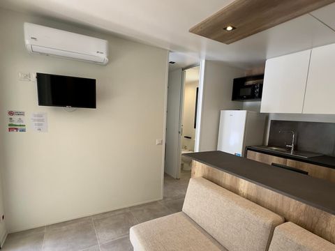 Mobilhome 2 personnes - Luxe avec 2 chambres - 2 salles de bain - 2 personnes incluses - 2 personnes supplémentaires possibles avec supplément - Veuillez contacter le camping