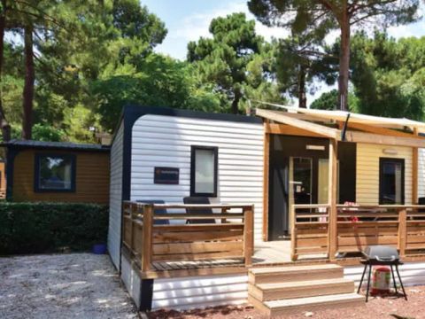 BUNGALOW 4 personnes - Mobil-home | Premium | 2 Ch. | 4 Pers. | Terrasse surélevée | Clim.