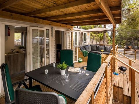 MOBILHOME 6 personnes - Premium | 2 Ch. | 4/6 Pers. | Terrasse Lounge | Clim.