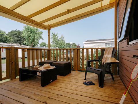 MOBILHOME 6 personnes - Premium | 3 Ch. | 6 Pers. | Terrasse Lounge | Clim.