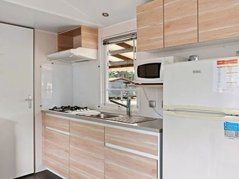 Mobilhome 6 personnes - Comfort XL | 3 Ch. | 6 Pers. | Terrasse surélevée | Clim. | TV