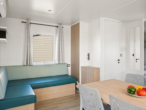 Mobilhome 6 personnes - Mobil-home | Premium | 3 Ch. | 6 Pers. | Terrasse surélevée | Clim. | TV