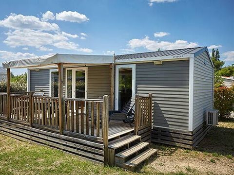 MOBILHOME 4 personnes - Comfort | 2 Ch. | 4 Pers. | Terrasse surélevée | Clim. | TV