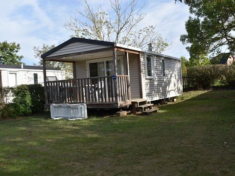MOBILHOME 4 personnes - Mobil-home Standard 24m² 2 chambres + terrasse couverte 7m² + bord de Loire + TV