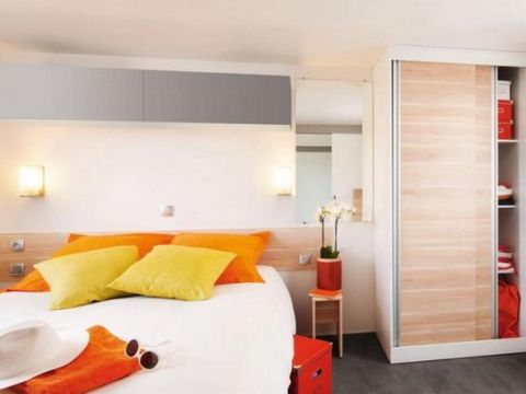 MOBILHOME 6 personnes -  32m² 2 chambres + terrasse - adapté aux personnes à mobilité réduite