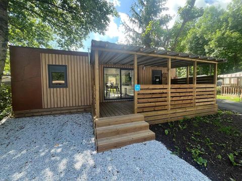 MOBILHOME 4 personnes - Premium 40m² - 2 chambres + Terrasse couverte + Clim réversible + TV