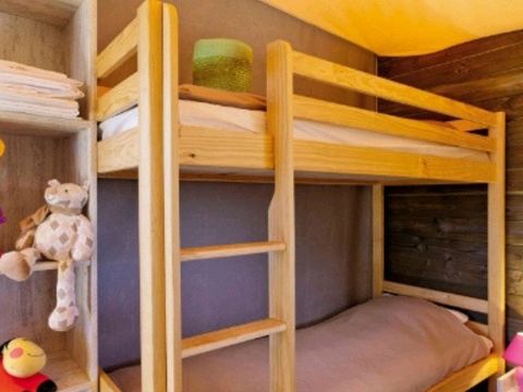 Bungalow toilé 5 personnes - Bungalow toilé Junior 5 personnes 2 chambres 21m² - sans sanitaires