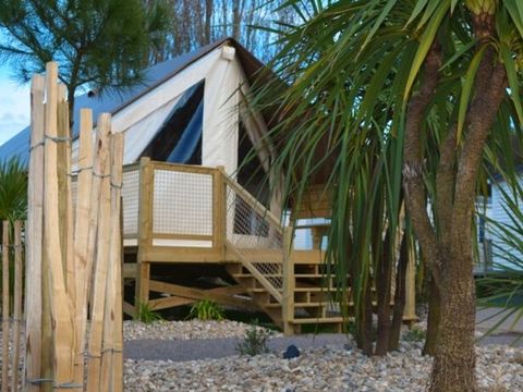 Bungalow toilé 5 personnes - Bungalow toilé Junior 5 personnes 2 chambres 21m² - sans sanitaires