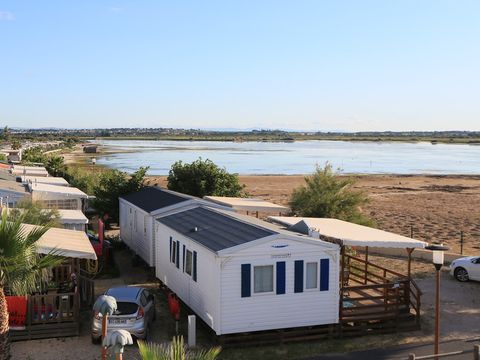 MOBILHOME 4 personnes - 2 chambres bord d'etang, 23m2 catégorie 2