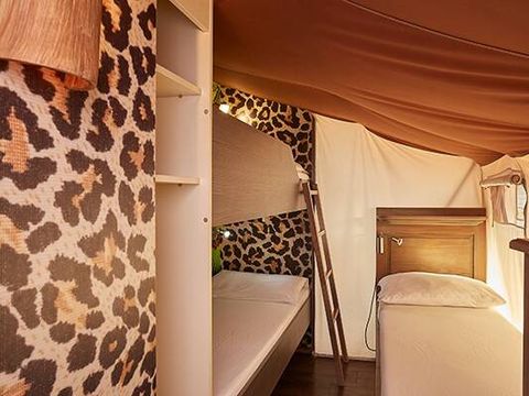 TENTE TOILE ET BOIS 5 personnes - Tente Safari | 2 Ch. | 4/5 Pers. | Clim.