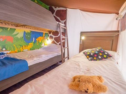 TENTE TOILE ET BOIS 5 personnes - Tente Safari | 2 Ch. | 4/5 Pers. | Clim.