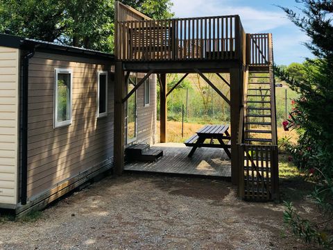 MOBILHOME 6 personnes - LE PANORAMIQUE PRIVILEGE Vue Réserve 6 pers