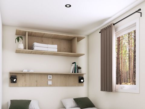 MOBILHOME 4 personnes - COTTAGE PRIVILEGE Vue Réserve