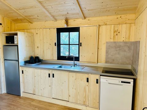 HÉBERGEMENT INSOLITE 5 personnes - LODGE PRIVILEGE BOIS Vue Réserve