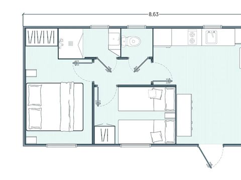 MOBILHOME 4 personnes - SIGNATURE BELVEO