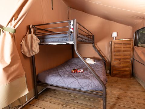 TENTE TOILE ET BOIS 5 personnes - Ciela Nature - 2 chambres (sans sanitaire)