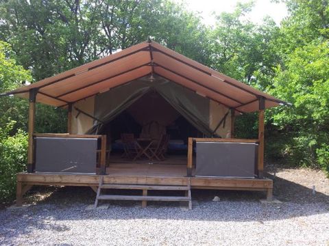 TENTE TOILE ET BOIS 5 personnes - Ciela Nature - 2 chambres (sans sanitaire)
