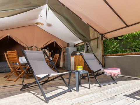TENTE TOILE ET BOIS 5 personnes - Ciela Nature - 2 chambres (sans sanitaire)