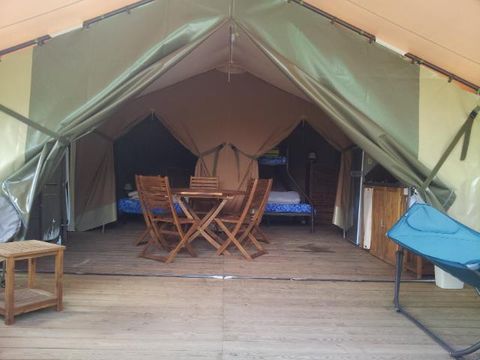 TENTE TOILE ET BOIS 5 personnes - Ciela Nature - 2 chambres (sans sanitaire)