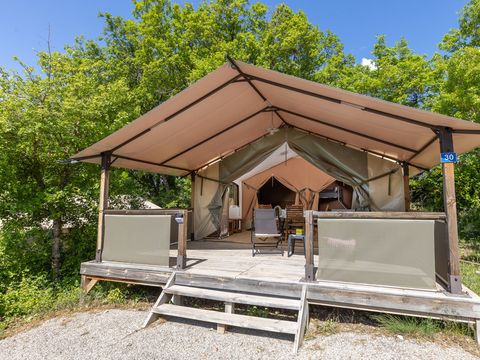 TENTE TOILE ET BOIS 5 personnes - Ciela Nature - 2 chambres (sans sanitaire)