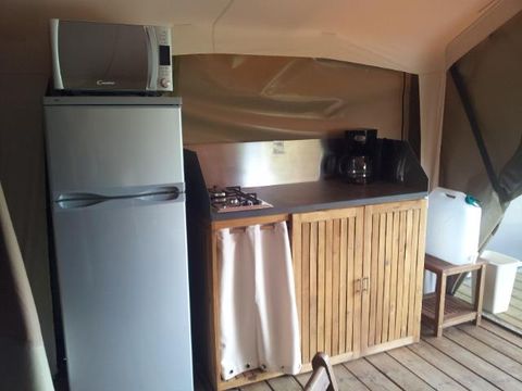 TENTE TOILE ET BOIS 5 personnes - Ciela Nature - 2 chambres (sans sanitaire)