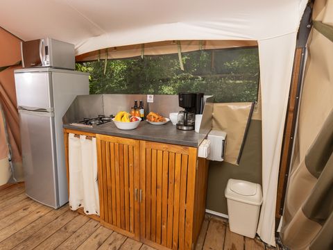 TENTE TOILE ET BOIS 5 personnes - Ciela Nature - 2 chambres (sans sanitaire)