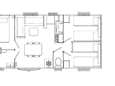 MOBILHOME 4 personnes - Ciela Privilège - 2 chambres - Lave-vaisselle, barbecue