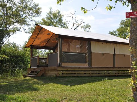 TENTE TOILE ET BOIS 4 personnes - VICTORIA'S LODGE sans sanitaires