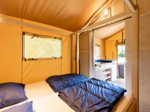 TENTE TOILE ET BOIS 4 personnes - Bois de Villatent