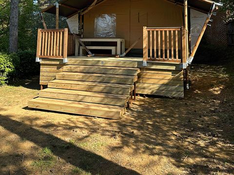 TENTE TOILE ET BOIS 4 personnes - Bois de Villatent