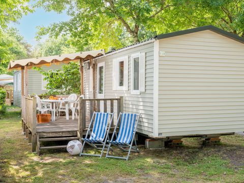 Mobilhome 6 personnes - Classic | 3 Ch. | 6 Pers. | Terrasse surélevée | Clim.