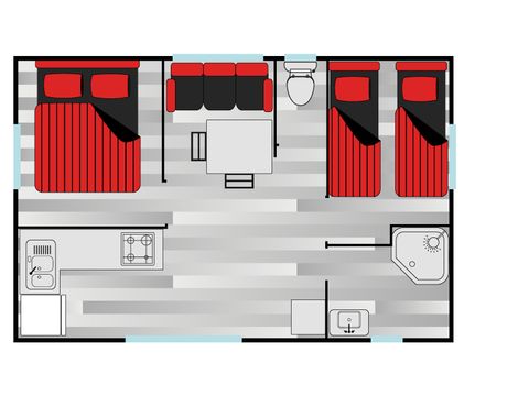 MOBILHOME 4 personnes - Lavande