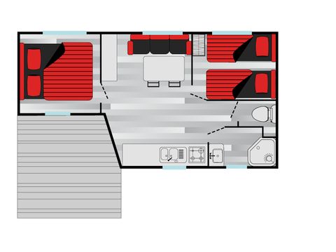 MOBILHOME 5 personnes - Garrigue