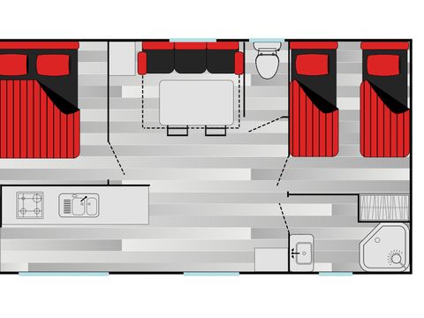 MOBILHOME 6 personnes - Mimosas
