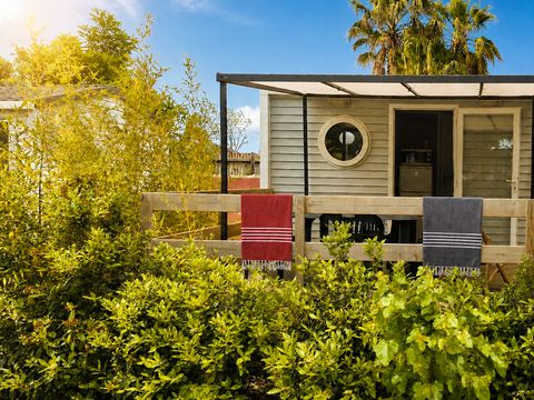 MOBILHOME 4 personnes - Mobile-home Aglandau Confort 20m² - 1 chambre - terrasse semi-couverte -