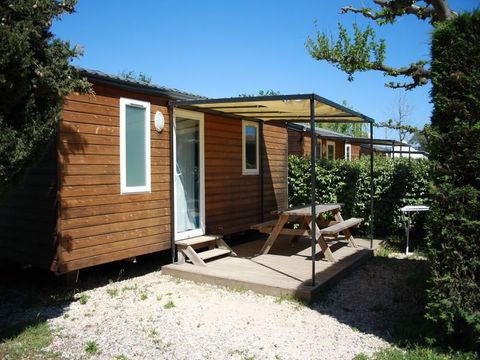 MOBILHOME 5 personnes - Cottage Picholine Standard 25m² - 2 chambres - terrasse semi-couverte -