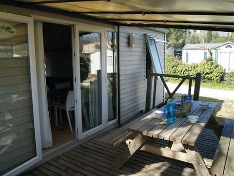 Mobilhome 6 personnes - Cayanne Standard 31m² - 2 chambres - Terrasse semi-couverte
