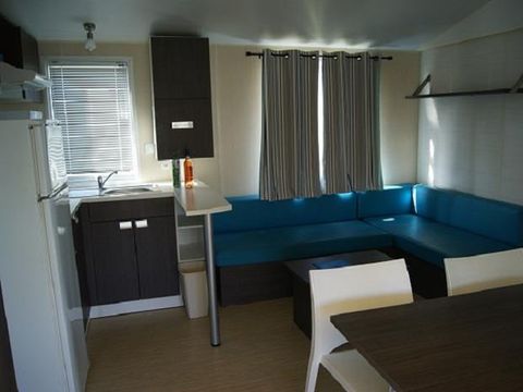 Mobilhome 6 personnes - Cayanne Standard 31m² - 2 chambres - Terrasse semi-couverte