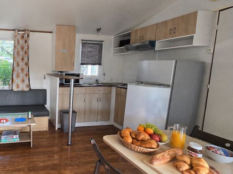 MOBILHOME 6 personnes - Mobile-home Cayanne Standard Clim 31m² - 2 chambres, terrasse semi-couverte - clim -