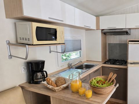 MOBILHOME 6 personnes - Mobile-home Grassois Standard Clim 33m² - 3 chambres - terrasse semi-couverte - clim -