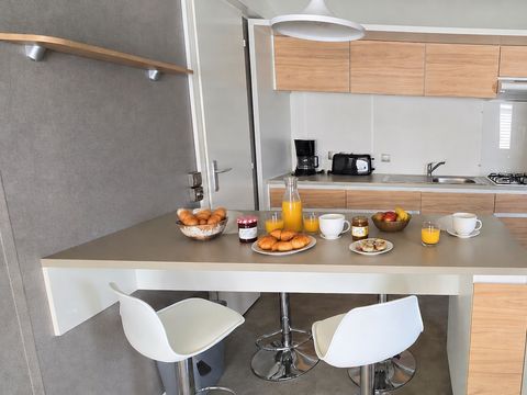 MOBILHOME 6 personnes - Mobile-home Grassois Confort 33m² - 3 chambres -  terrasse semi-couverte - clim -