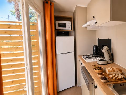Mobilhome 6 personnes - Mobile-home Riviera Premium 34m² - 3 chambres - terrasse semi-couverte - clim