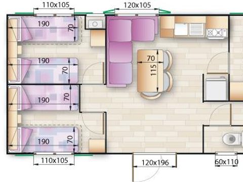 MOBILHOME 4 personnes - GAIA