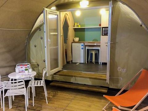 BUNGALOW TOILÉ 4 personnes - LE PETIT CHATEAU (sans sanitaires)