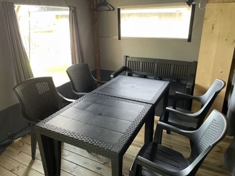 Tente en toile et en bois 6 personnes - Lodgetent, type BL sans sanitaires