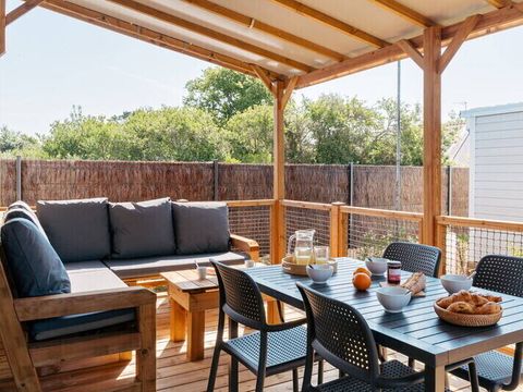 Mobilhome 6 personnes - Mobil-home | Premium | 3 Ch. | 6 Pers. | Terrasse Lounge | Clim. | TV