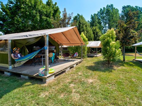 BUNGALOW TOILÉ 5 personnes - Freeflower Standard 37m² 2 chambres dont terrasse couverte 13m² - sans sanitaires