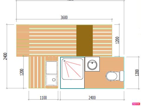 Emplacement - Forfait Premium : emplacement 10A équipé d'une freecamp