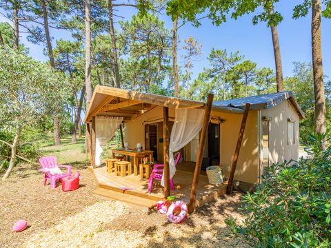 TENTE TOILE ET BOIS 6 personnes - Ecolodge Premium Cotton